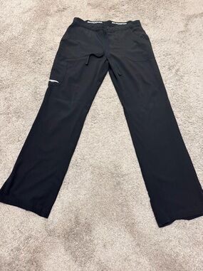 Skechers by Barco Black Straight Leg Scrub Pants